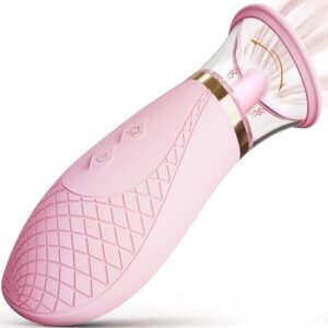 Vibrador rosa de lengua