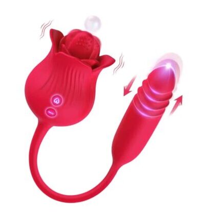 Vibrador rosa de lengua