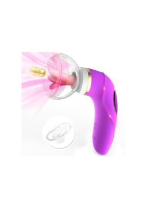 Vibrador de succion violeta